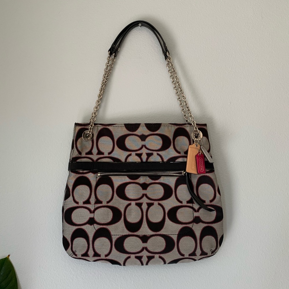 Coach Signature Poppy Slim Tote Bag